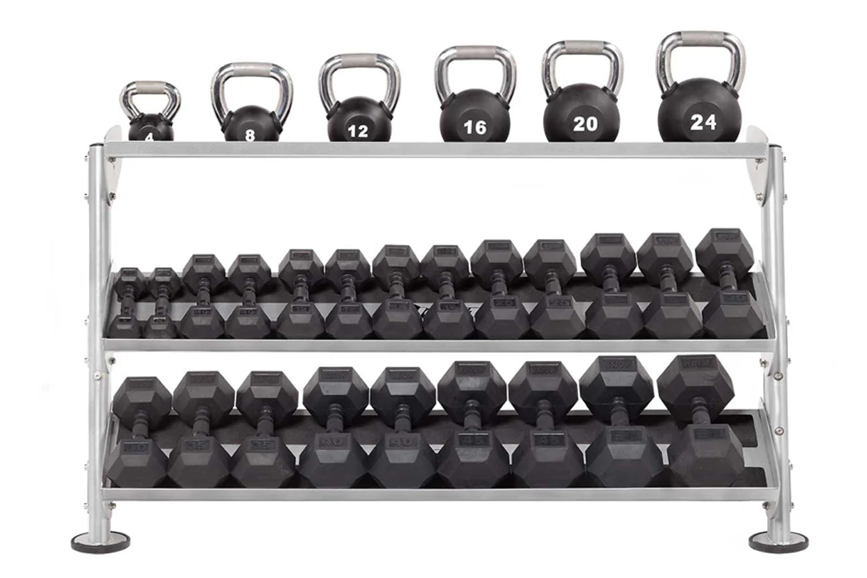 Hoist 60" 2-Tier Dumbbell Rack w/ Optional 3rd Tier (HF-5461-60) - Image 13