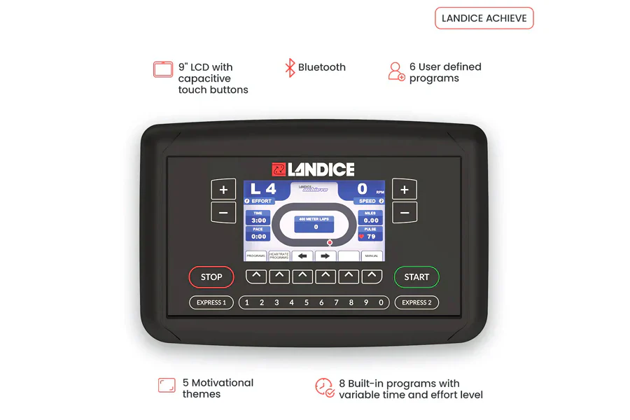 Landice U9 Rehabilitation Upright Exercise Bike - Image 5