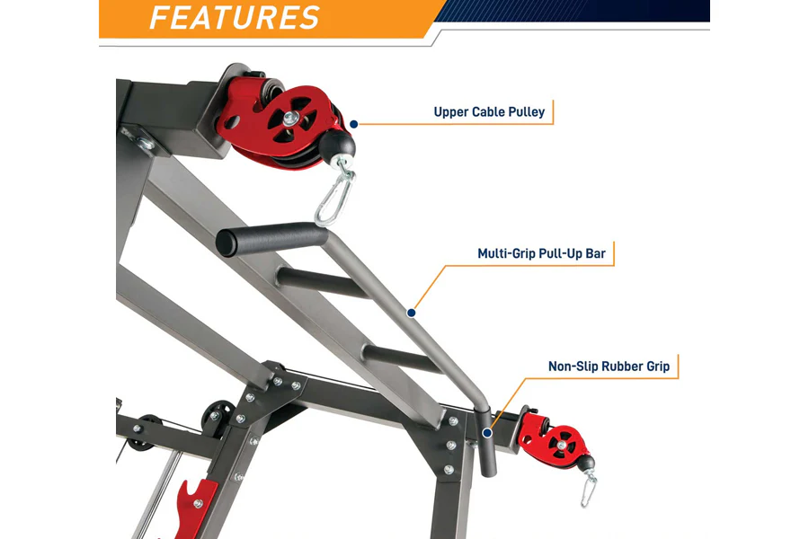 Marcy Pro Smith Machine Home Gym Training System Cage (SM-4903) - Image 7