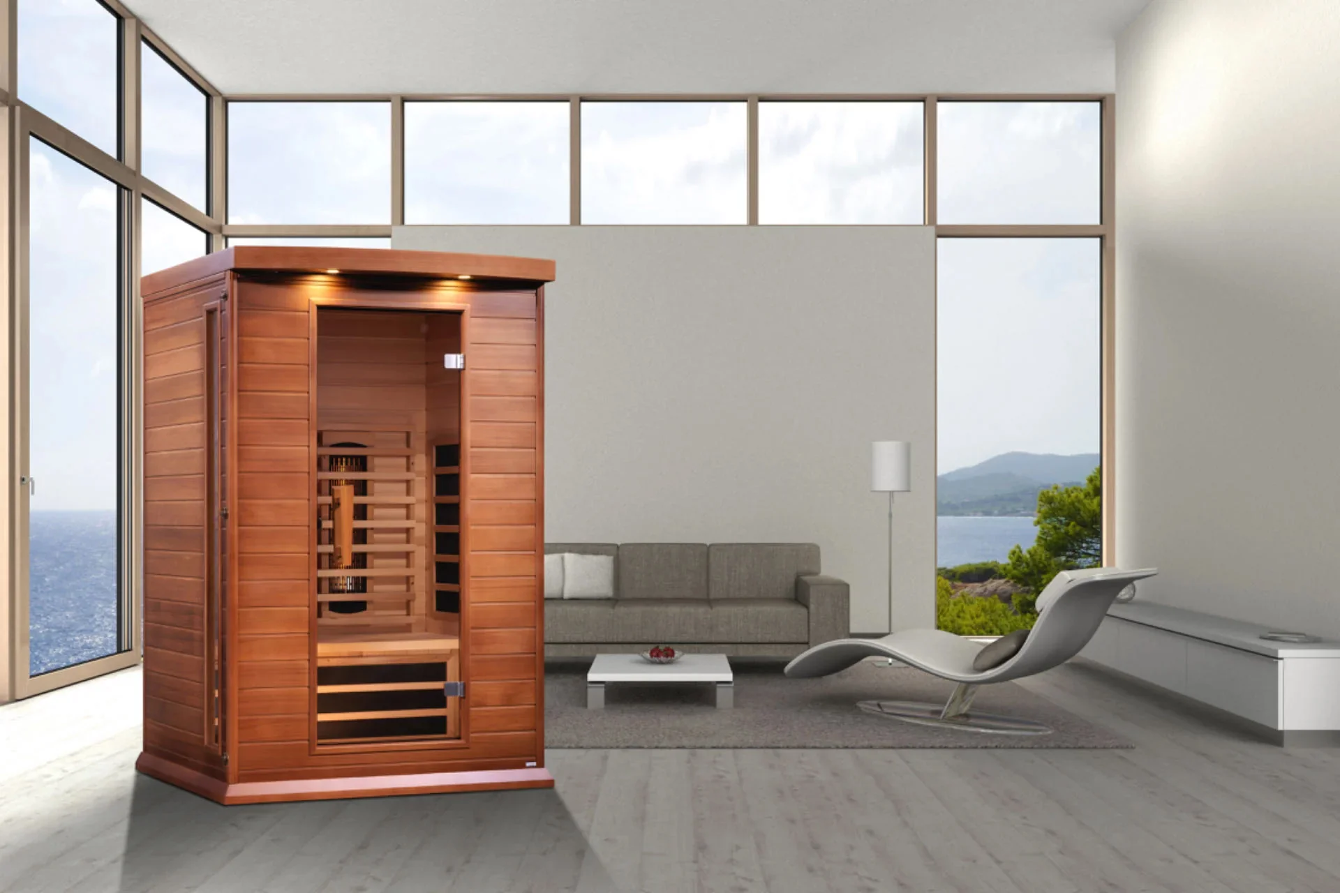 Maxxus 2-Person Full Spectrum FAR Infrared Sauna (Canadian Red Cedar) - Image 6