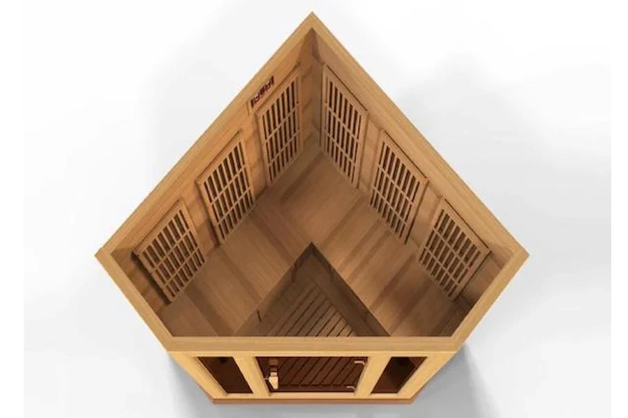 Maxxus 3-Person Corner Low EMF FAR Infrared Indoor Sauna - Image 10