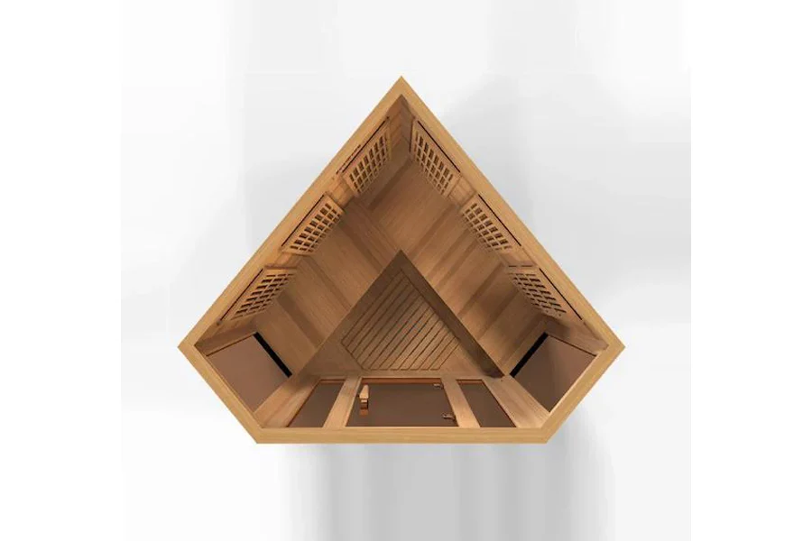 Maxxus 3-Person Corner Low EMF FAR Infrared Indoor Sauna - Image 11