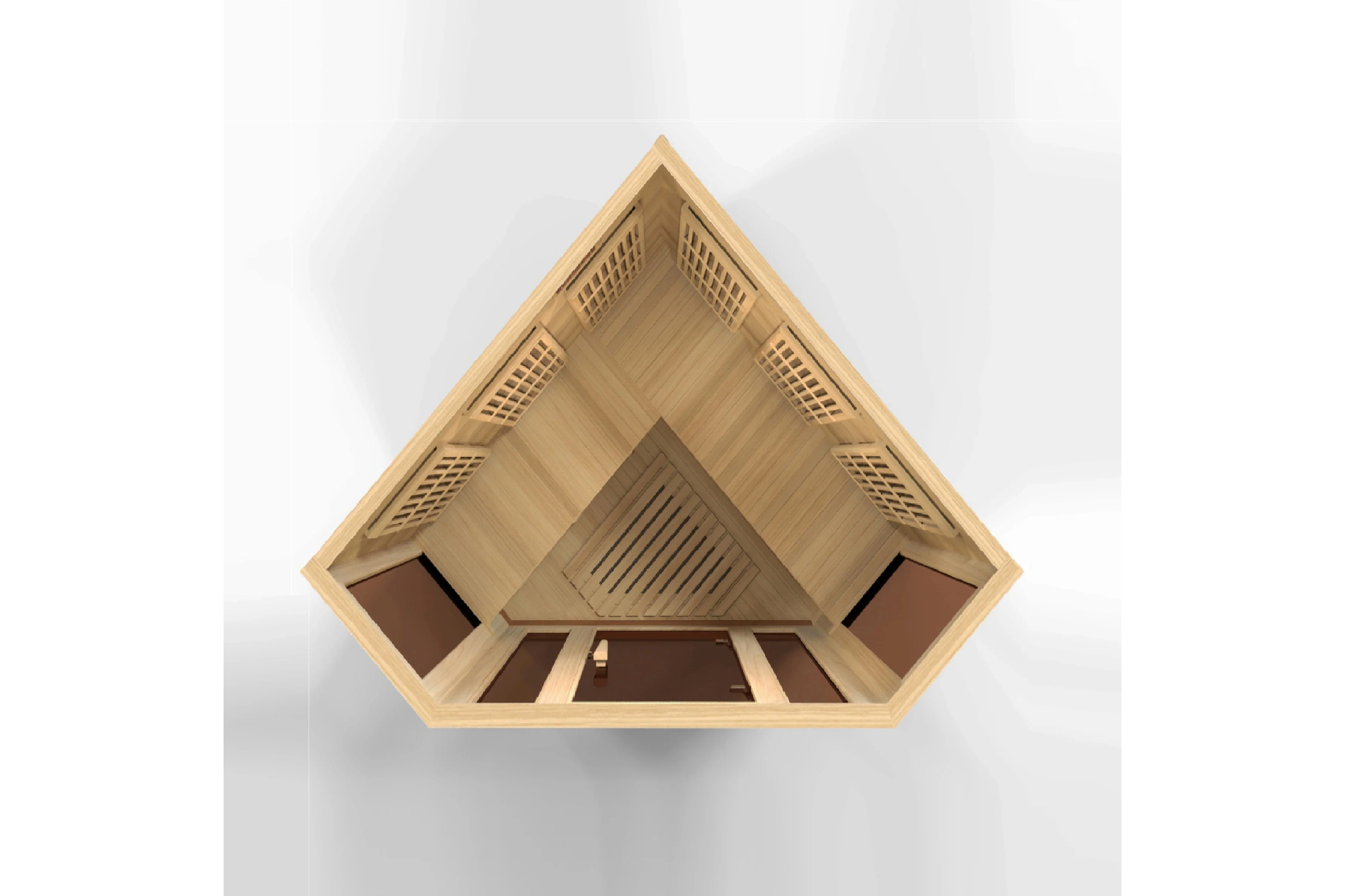 Maxxus 3-Person Corner Low EMF FAR Infrared Indoor Sauna - Image 8