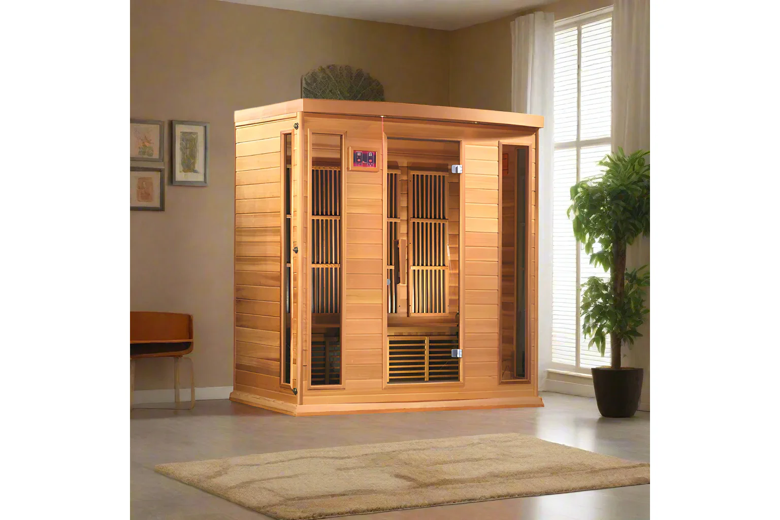 Maxxus "Montilemar Edition" 3-Person Near Zero EMF FAR Infrared Sauna - Image 2