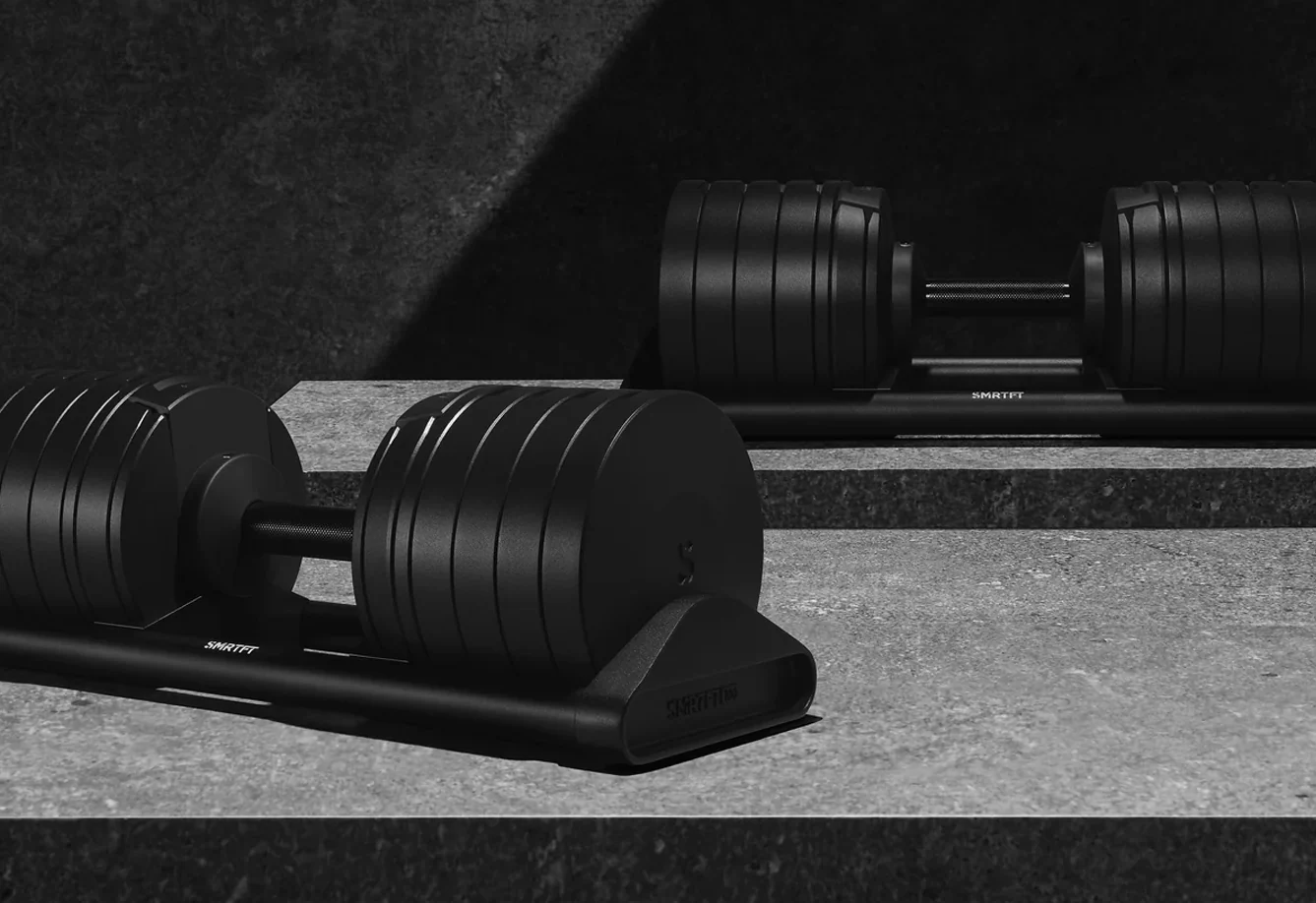 NĂOBELL 100lb Adjustable Dumbbells (Matte Black) - Image 3