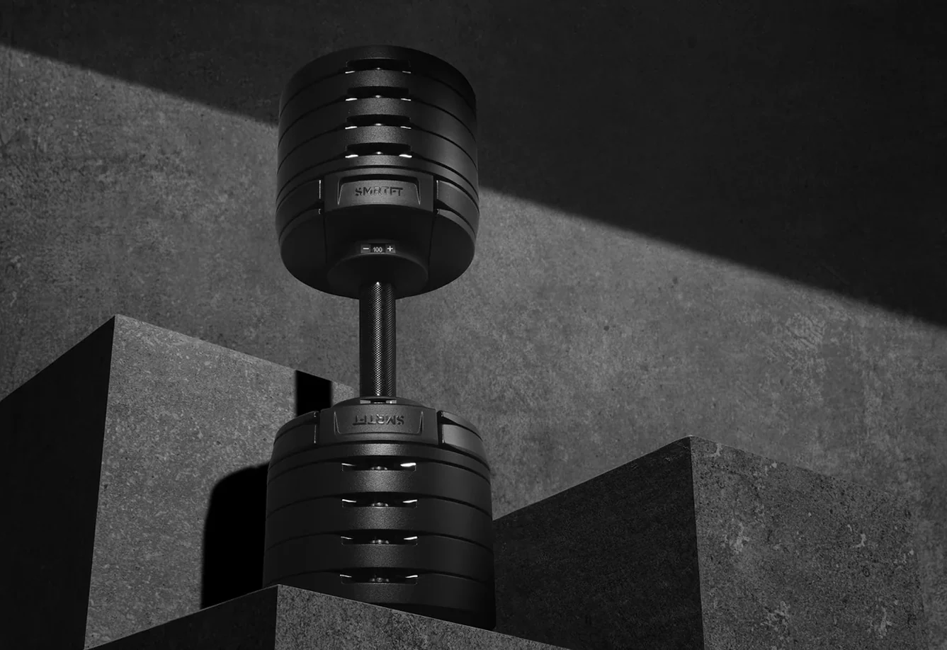 NĂOBELL 100lb Adjustable Dumbbells (Matte Black) - Image 4