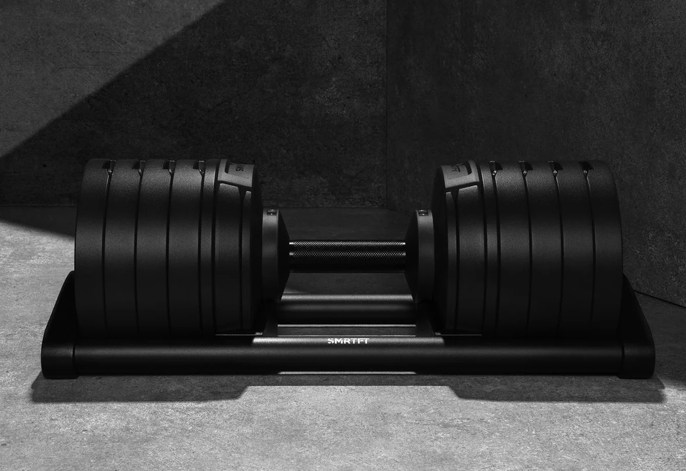 NĂOBELL 100lb Adjustable Dumbbells (Matte Black) - Image 9