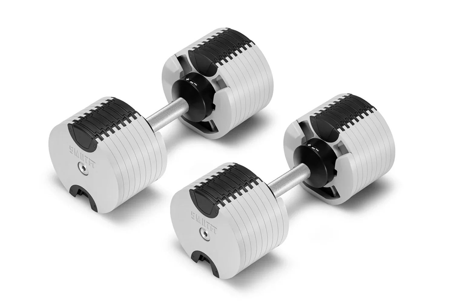 NÜOBELL 80lb Adjustable Dumbbells (Ash) - Image 5
