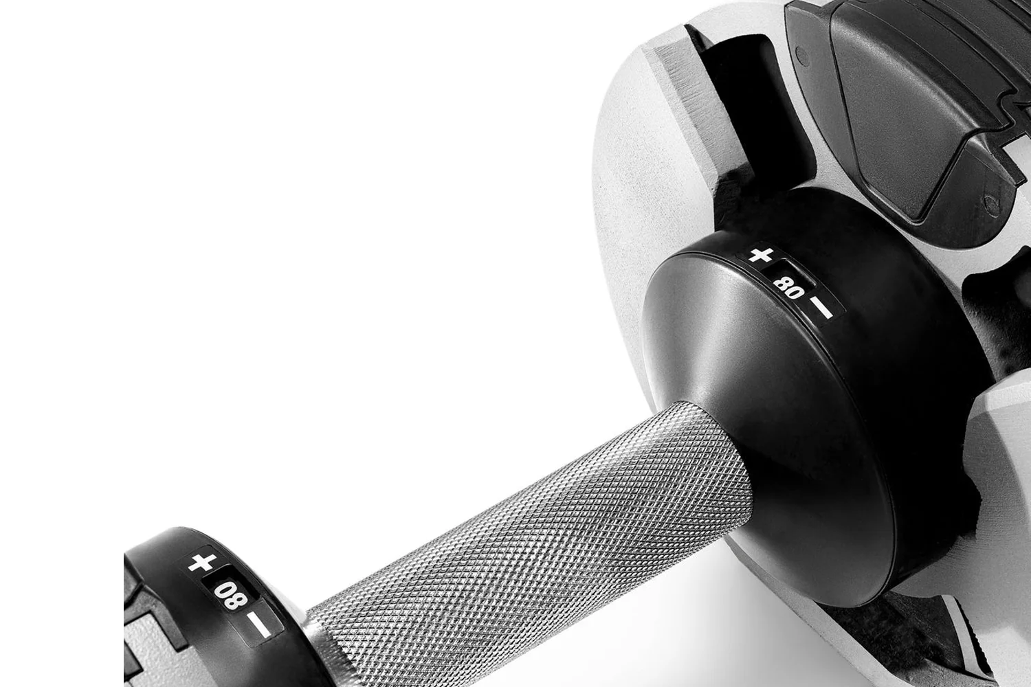 NÜOBELL 80lb Adjustable Dumbbells (Ash) - Image 9