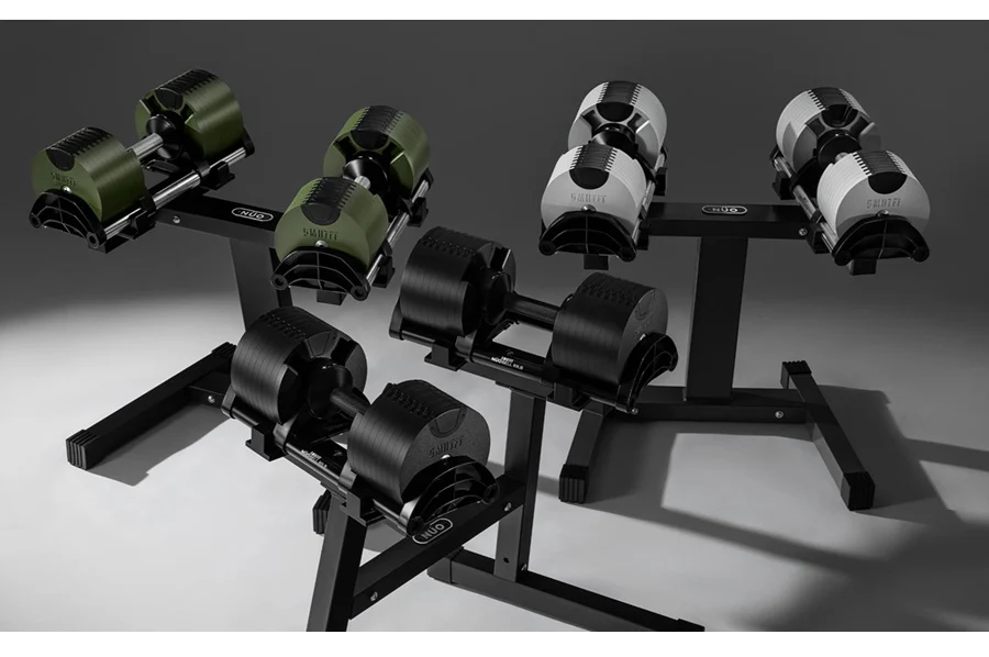 NÜOBELL 80lb Adjustable Dumbbells (Matte Black) - Image 10