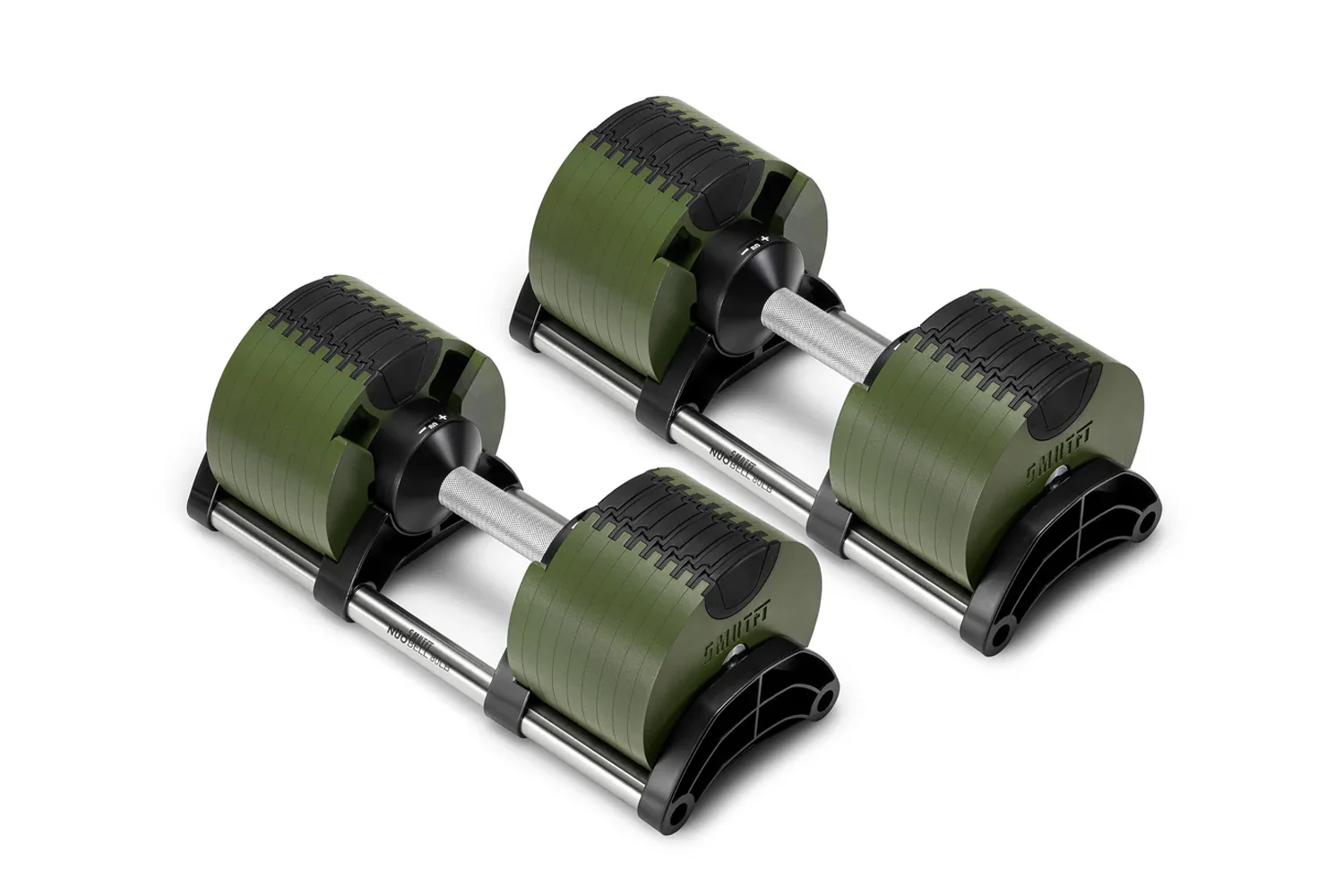NÜOBELL 80lb Adjustable Dumbbells (Tactical) - Image 6