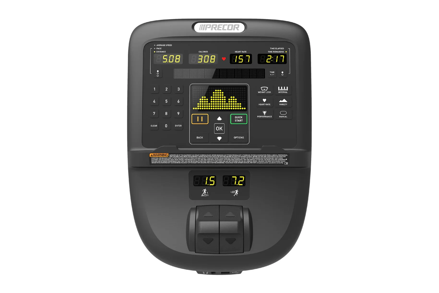 Precor UBK 600 Line Upright Exercise Bike - Image 8