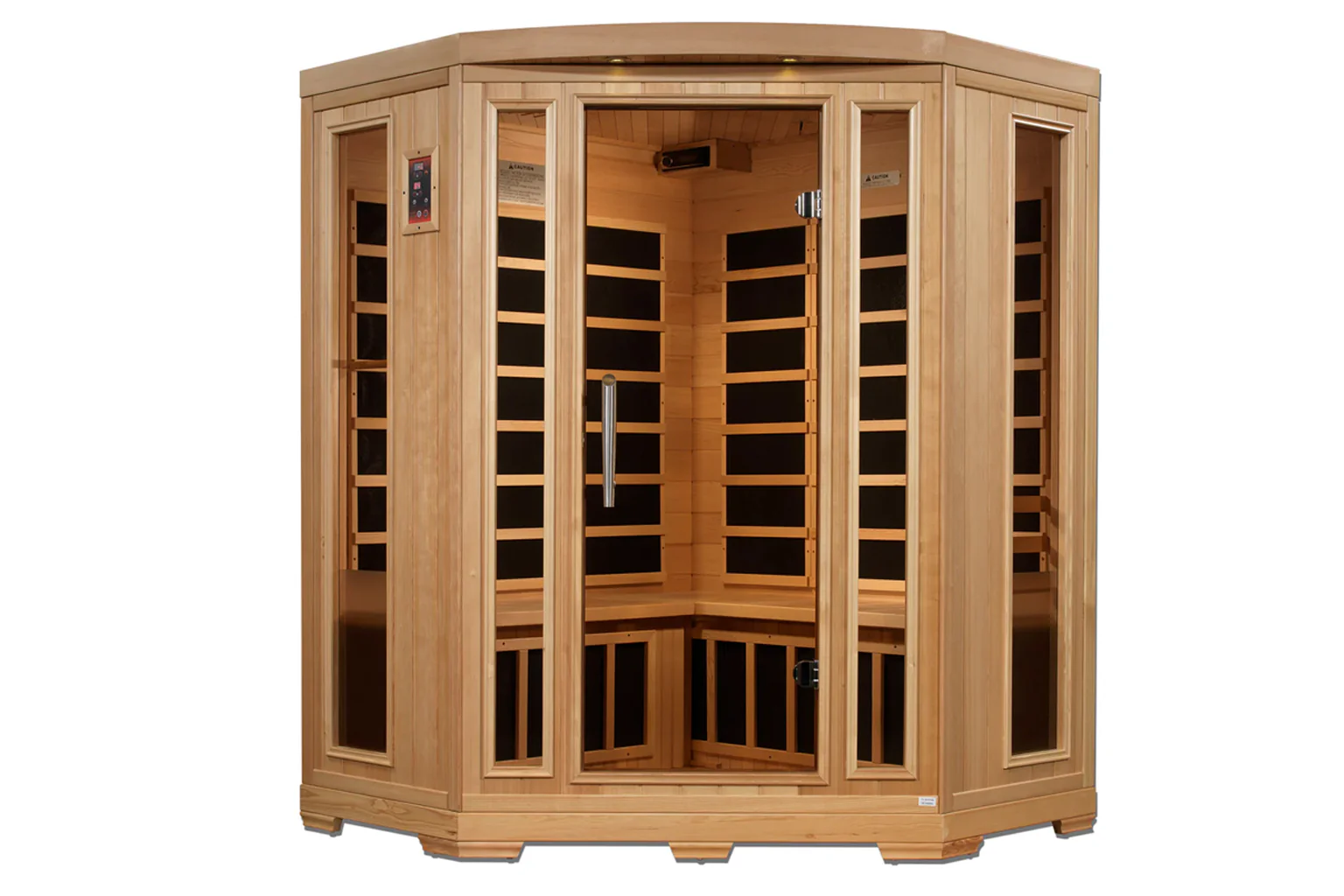 Pro 6 "Rebecca" 3-Person Corner Near Zero EMF Far Infrared Sauna (2025 Edition) - Image 3