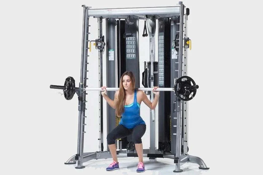 TuffStuff Evolution Corner Multi-Functional Trainer Home Gym System (CXT-200) w/ Smith Press Attachment (CXT-225) - Image 3