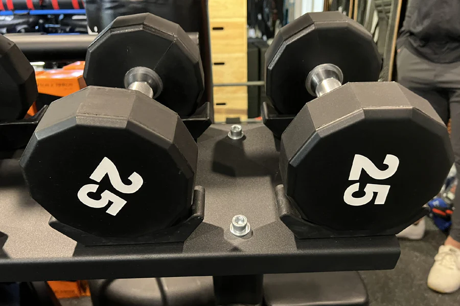 Warrior 12-Sided Urethane Dumbbell Set (5-50lb) - Image 9