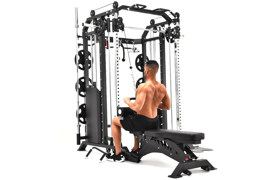 Warrior 801 Pro Power Rack Cage Functional Trainer Cable Pulley Home Gym w/ Smith Machine (🧨JULY 4th SALE) - Image 5