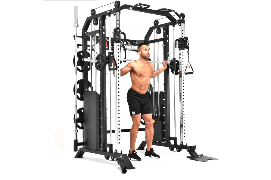 Warrior 801 Pro Power Rack Cage Functional Trainer Cable Pulley Home Gym w/ Smith Machine (🧨JULY 4th SALE) - Image 6