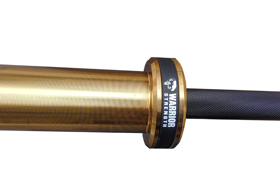 Warrior Black Cerakote & Gold Titanium Barbell - Image 5