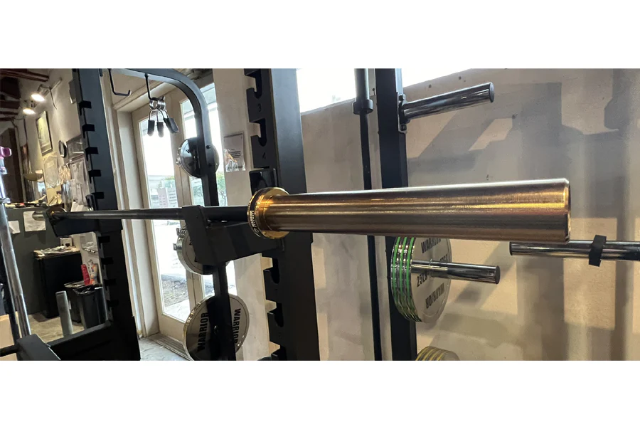 Warrior Black Cerakote & Gold Titanium Barbell - Image 8