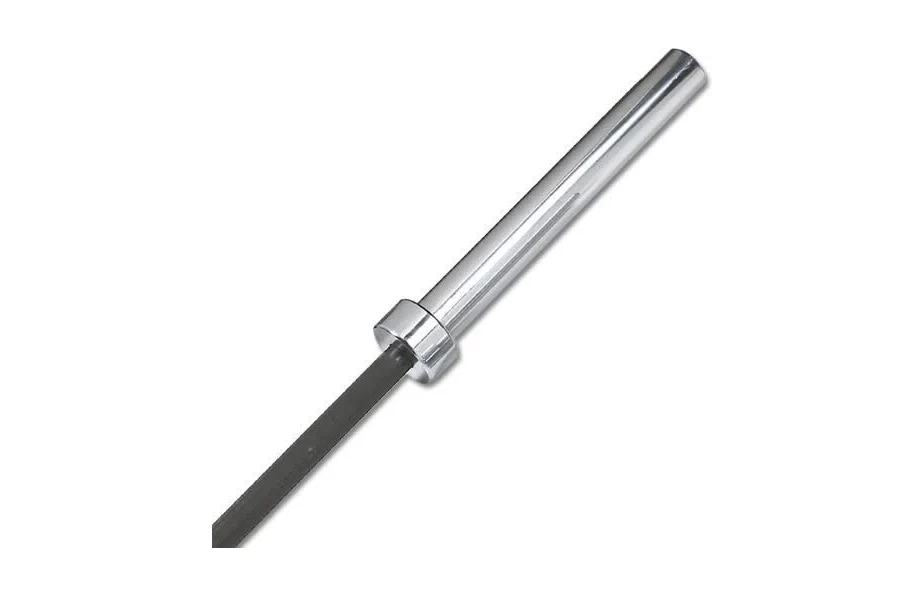 Warrior Black Zinc & Chrome Olympic Barbell - Image 3