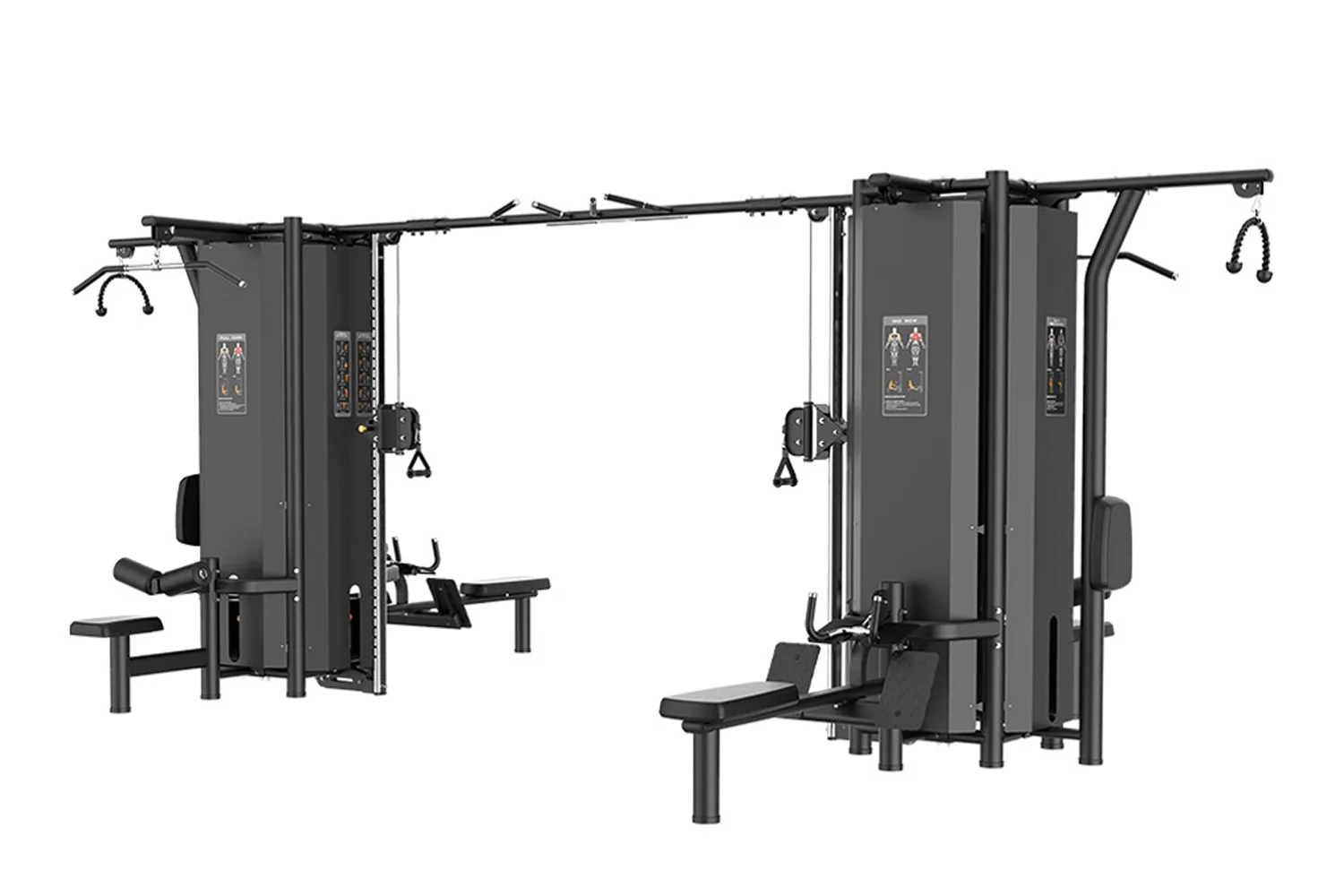 Warrior Elite Commercial Series 8-Stack Multi-Station Gym (🧨JULY 4th SALE - Extra 5%)