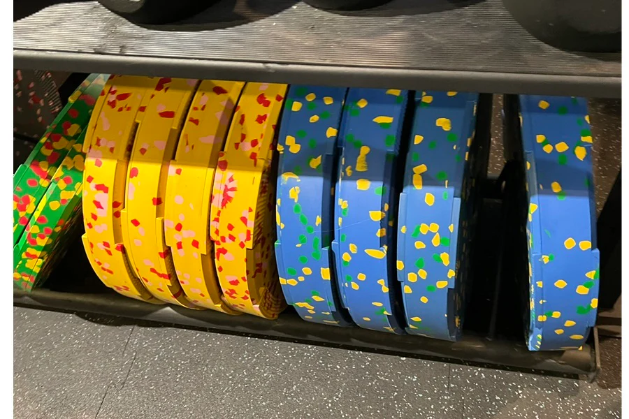 Warrior Fleck Easy-Grip Rubber Bumper Plates - Image 6
