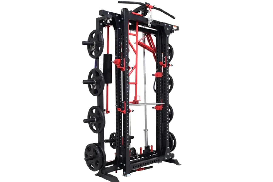 Warrior Freestanding Folding Cable Pulley Power Rack - Image 7