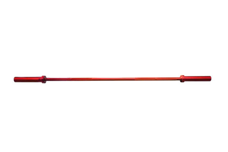 Warrior Lite Aluminum Training Barbell (15lb - Red) - Image 2