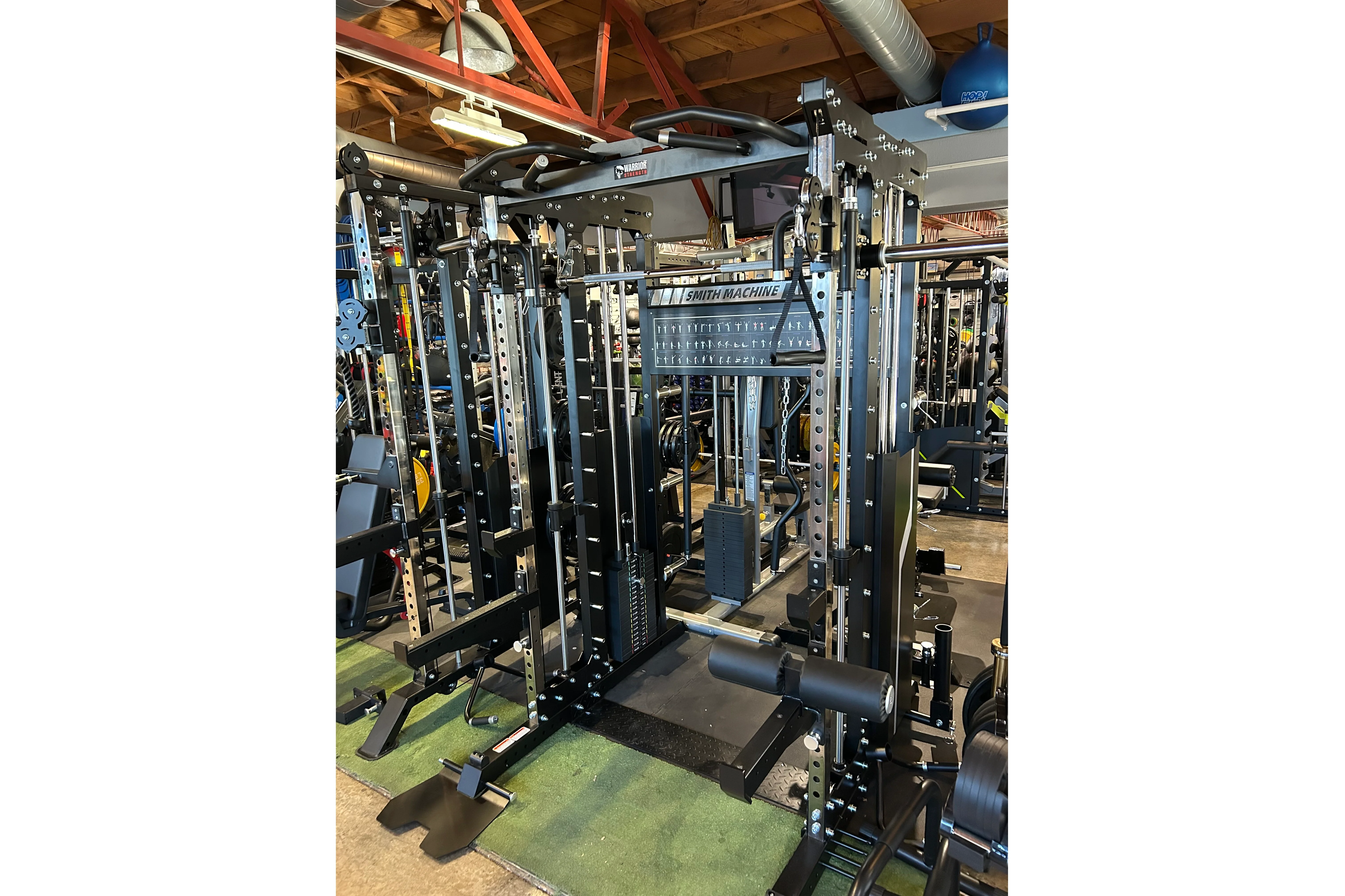 Warrior 901 All-in-One Power Rack Cable Pulley Home Gym w/ Counter-Balanced Smith Machine - Image 10