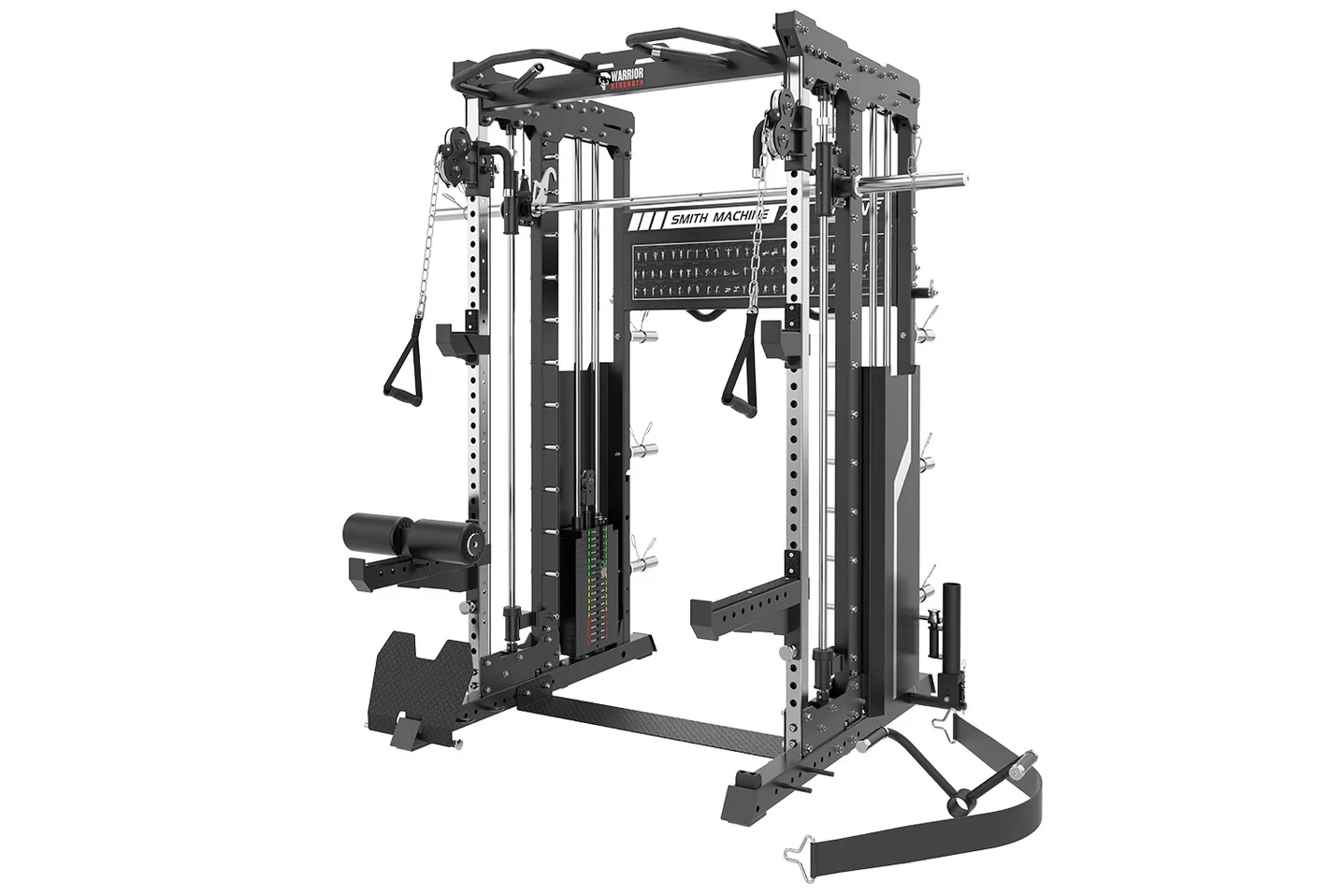 Warrior 901 All-in-One Power Rack Cable Pulley Home Gym w/ Counter-Balanced Smith Machine - Image 2