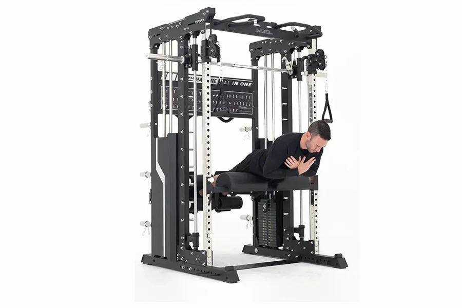 Warrior 901 All-in-One Power Rack Cable Pulley Home Gym w/ Counter-Balanced Smith Machine - Image 4