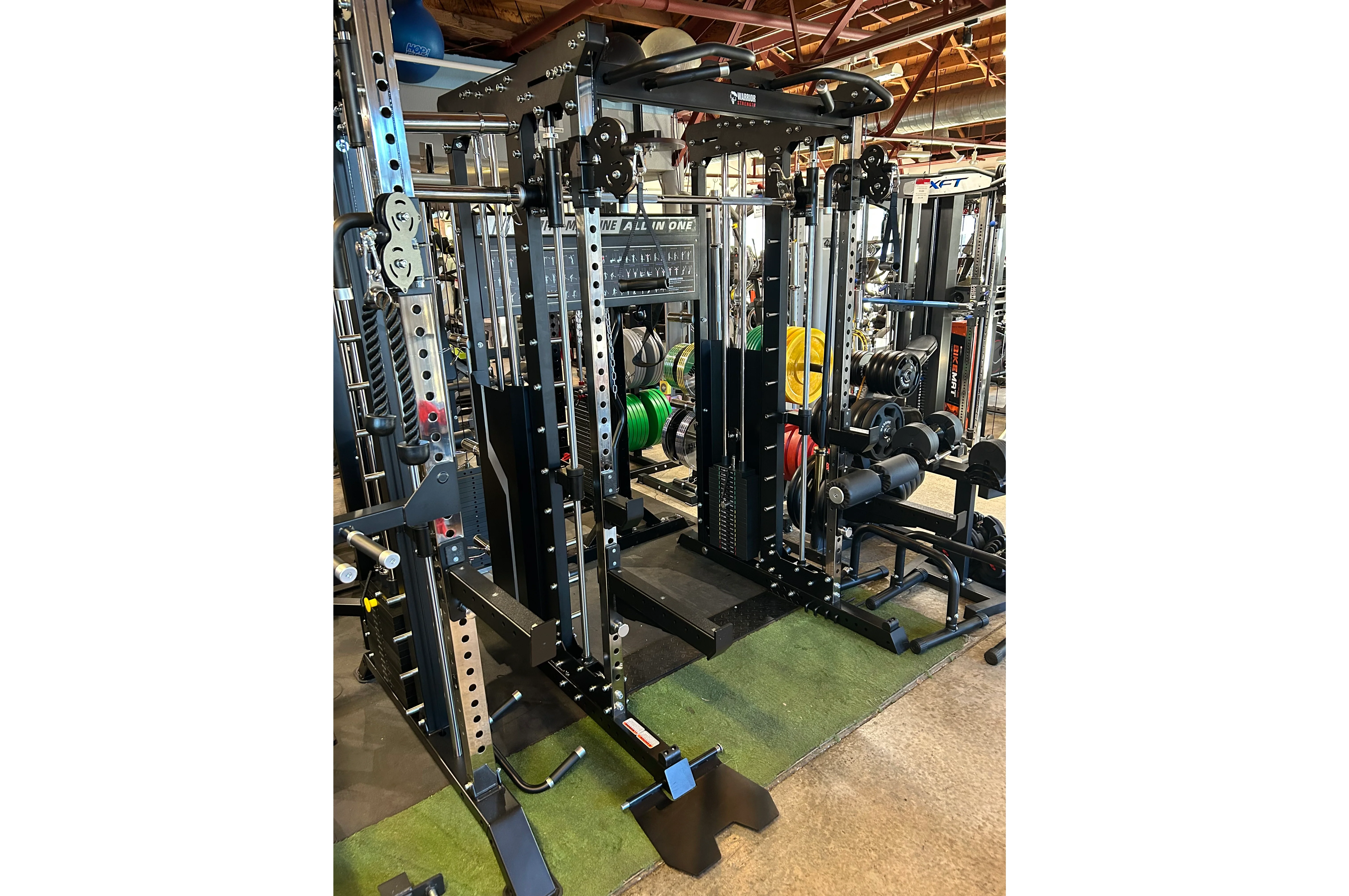 Warrior 901 All-in-One Power Rack Cable Pulley Home Gym w/ Counter-Balanced Smith Machine - Image 6