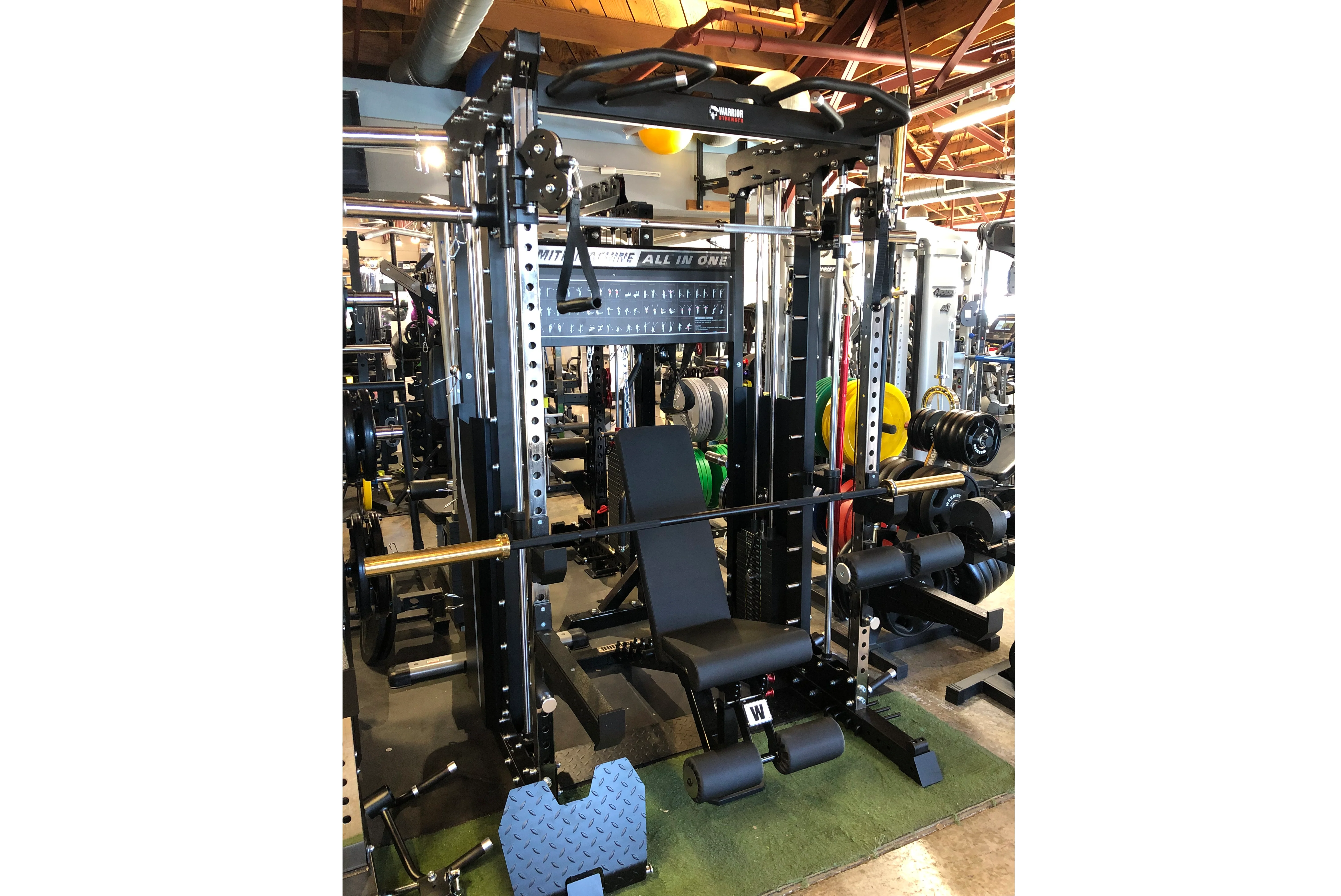 Warrior 901 All-in-One Power Rack Cable Pulley Home Gym w/ Counter-Balanced Smith Machine - Image 7