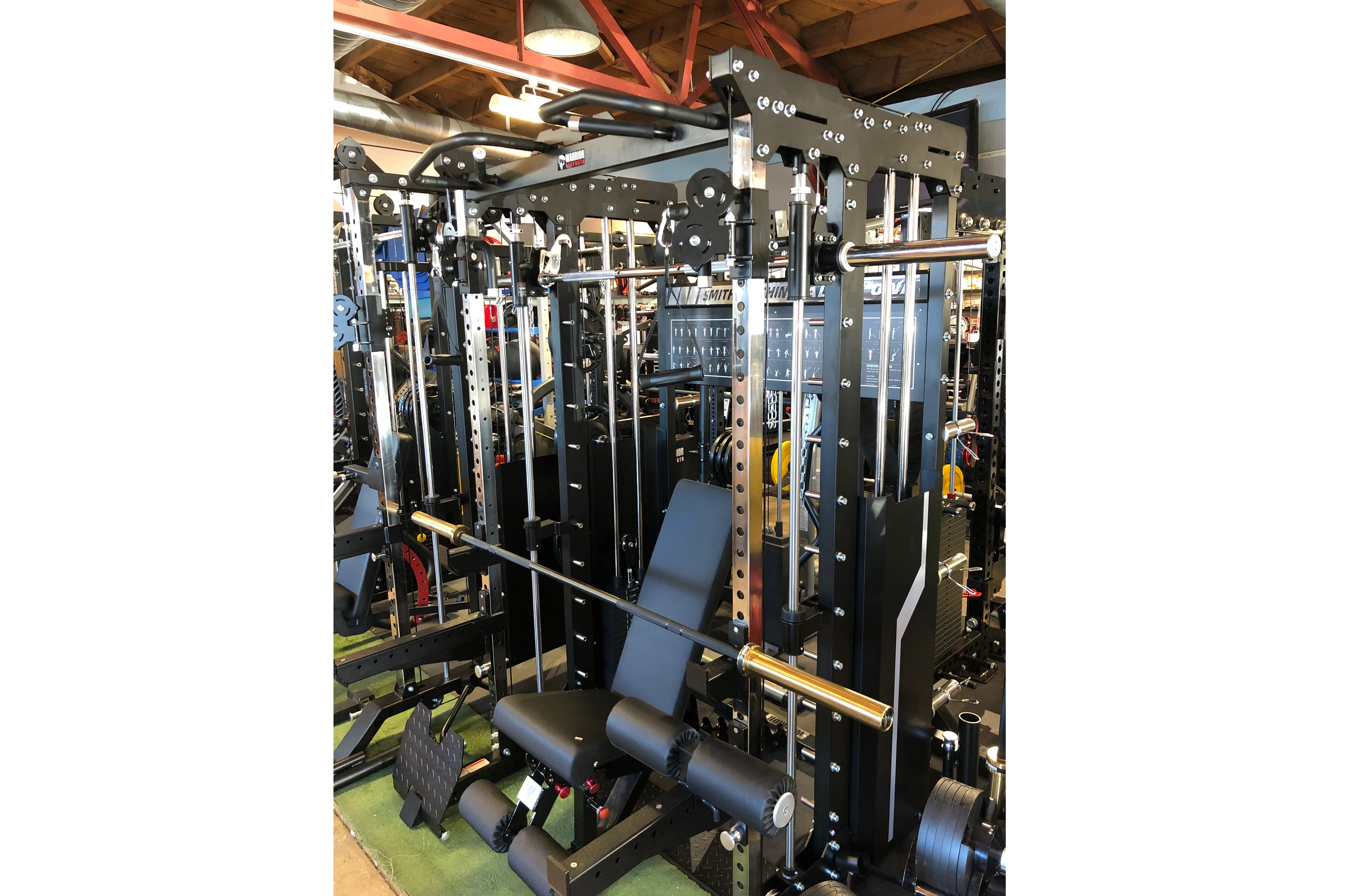 Warrior 901 All-in-One Power Rack Cable Pulley Home Gym w/ Counter-Balanced Smith Machine - Image 8