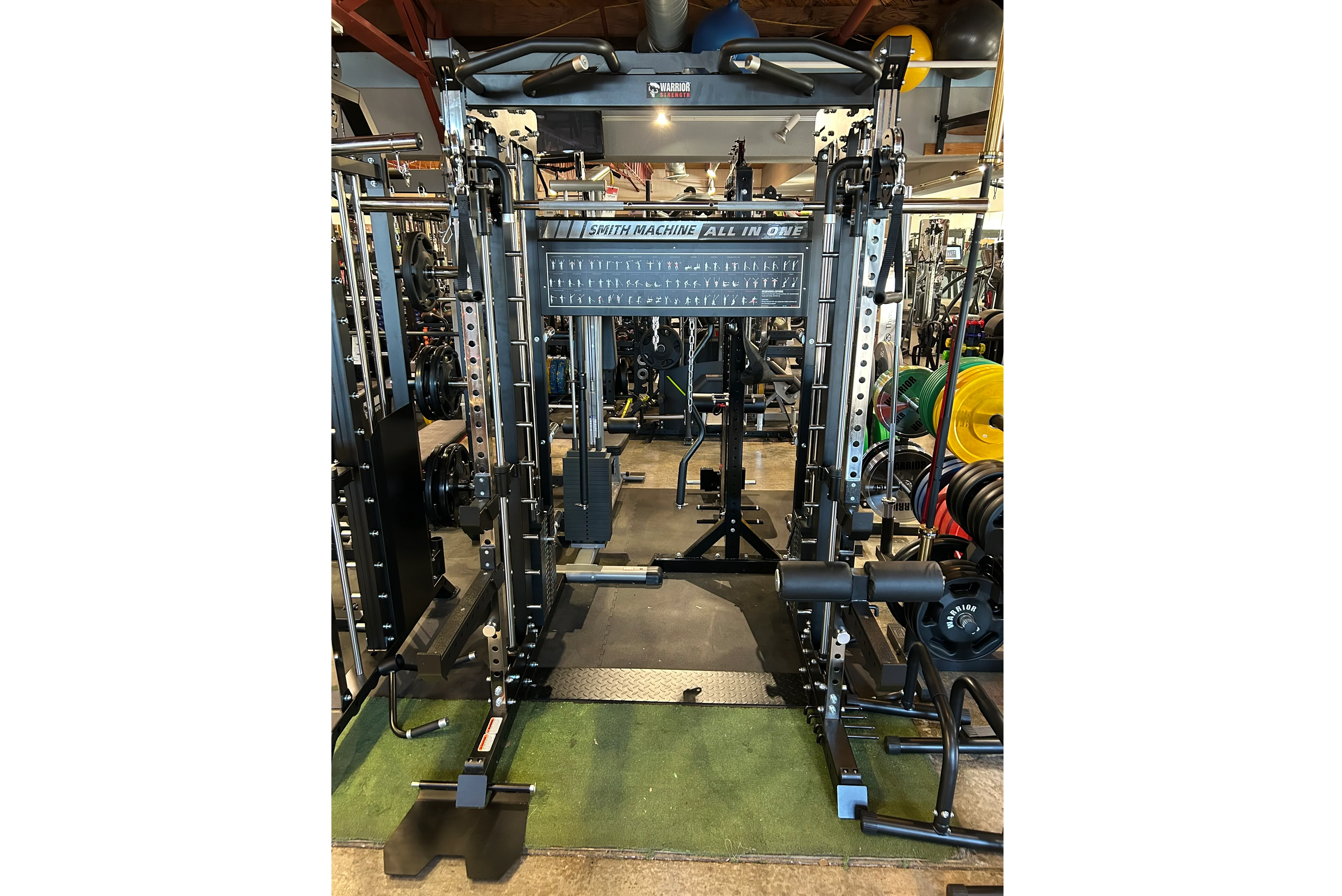 Warrior 901 All-in-One Power Rack Cable Pulley Home Gym w/ Counter-Balanced Smith Machine - Image 9