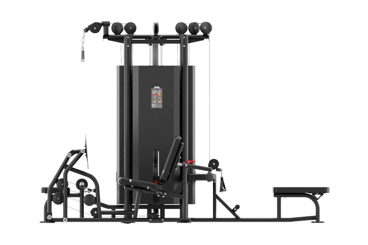 Warrior Pro Commercial Series 4-Stack Multi-Station Gym (🧨JULY 4th SALE - Extra 5%) - Image 3