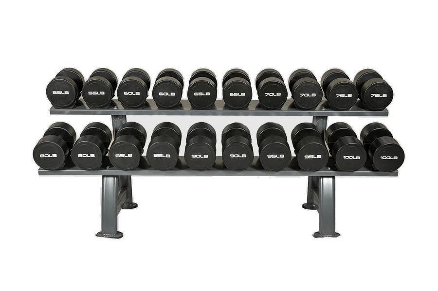 Warrior Elite Urethane Pro-Style Dumbbell Sets (5-50lbs & Up) (🧨JULY 4th SALE)