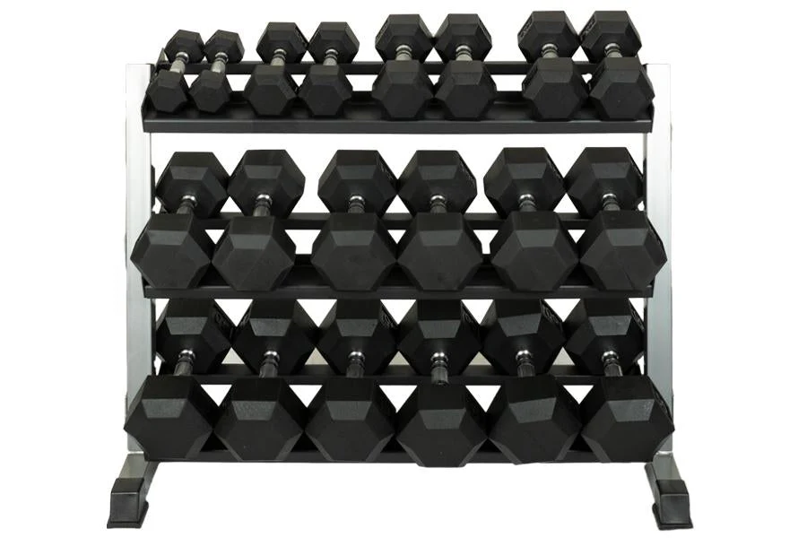 Warrior Rubber Hex Dumbbell Sets (5-50lbs & Up) (🧨JULY 4th SALE)