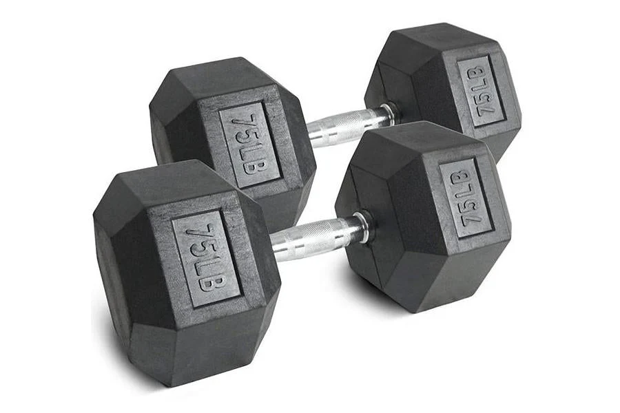 Warrior Rubber Hex Dumbbell Sets (5-50lbs & Up) (🧨JULY 4th SALE) - Image 12