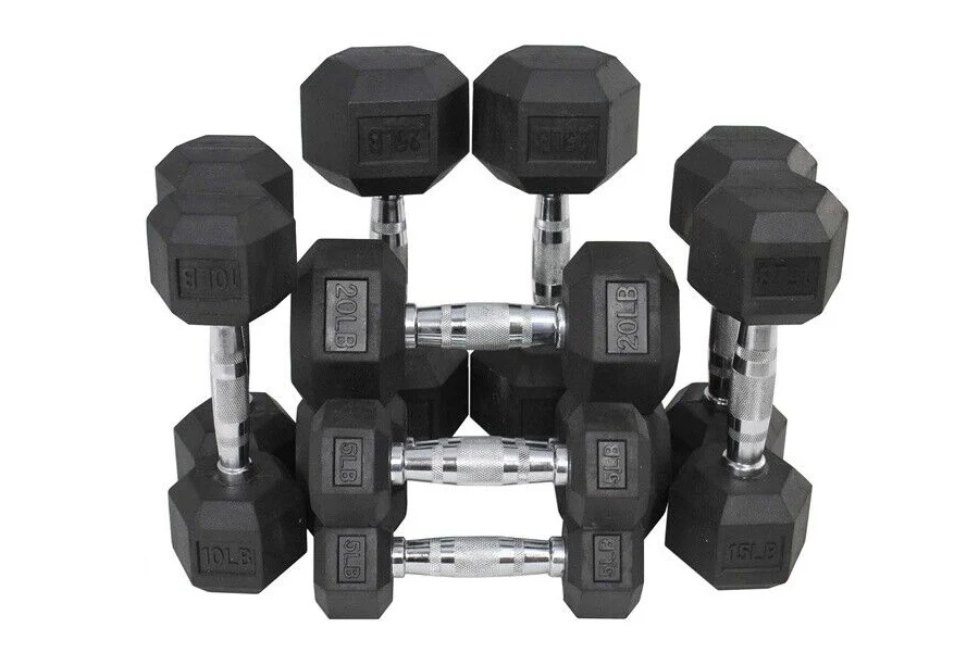 Warrior Rubber Hex Dumbbells (🧨JULY 4th SALE - $1.79/lb) - Image 10
