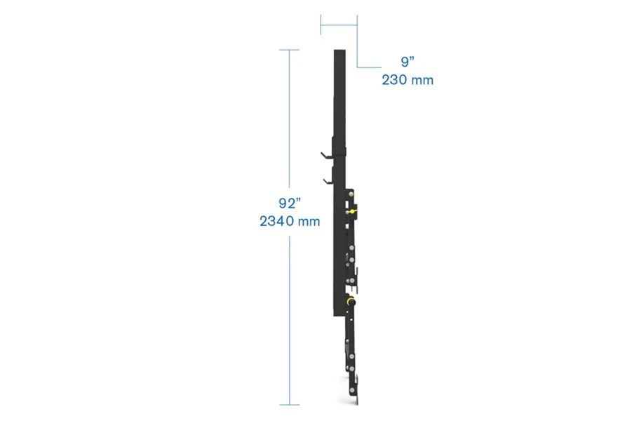 Warrior Wall-Mounted Fold-Up Squat Rack V2 - SALE - Image 4