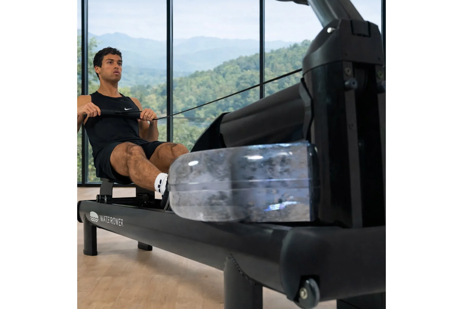 WaterRower Metallic M1 Pro Black Rowing Machine - Image 6